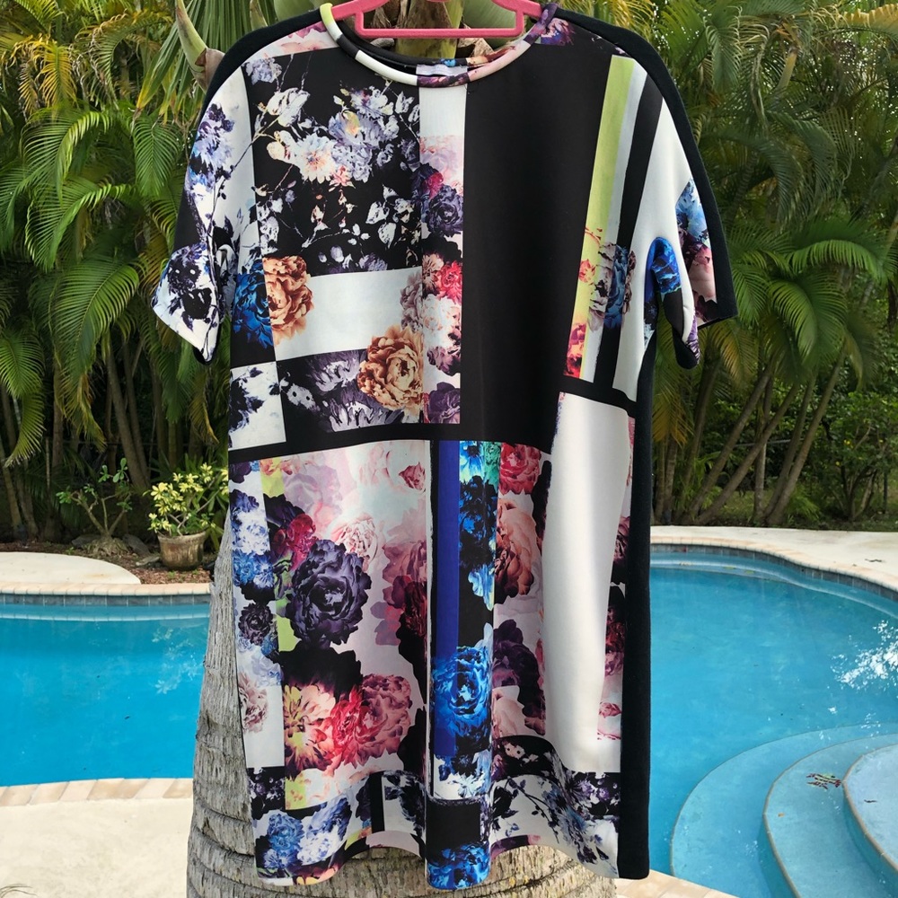 Floral Graphic T-Shirt Dress